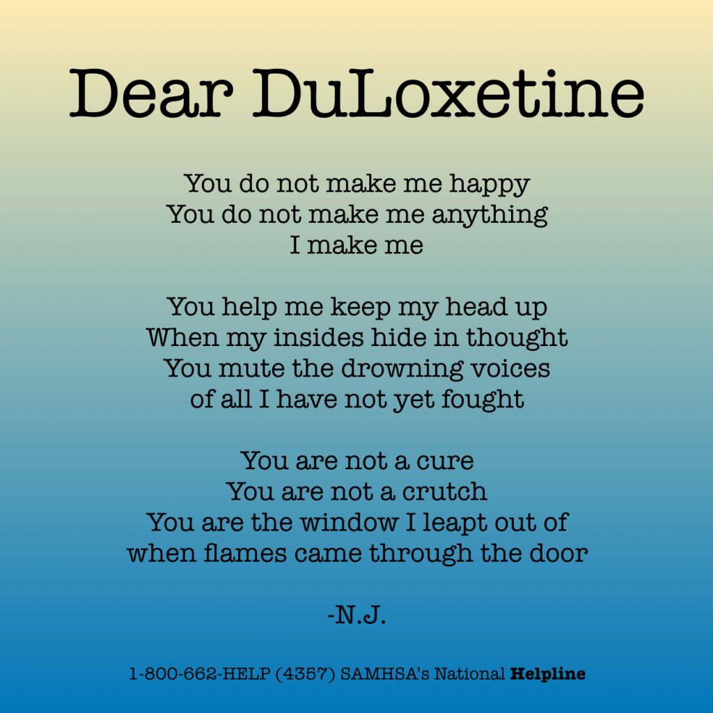 Dear DuLoxetine